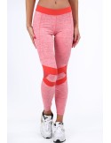 Fitted sports leggings in coral color MR13015 - Online store - Boutique